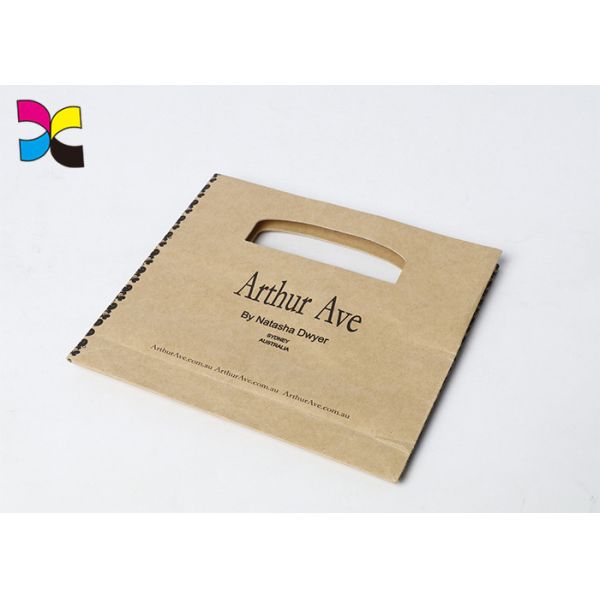 Economic Recycled Printed Paper Bags With Lamination / Varnishing Surface