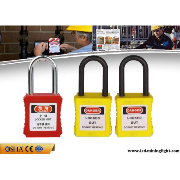 38mm Steel Professional Safety Lockout Padlocks For Danger Warning