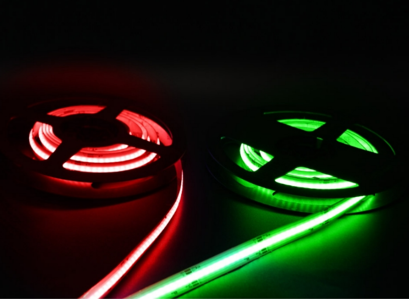 15W 840LEDs DC24V RGB COB Strip Tape Light Decoration aluminum tube For Shopping Mall Bedroom WIFI Remote Control