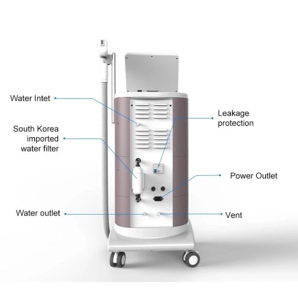 Medical CE approved 1200w Tripple wavelength 808 755 1064 diode laser professional hair removal