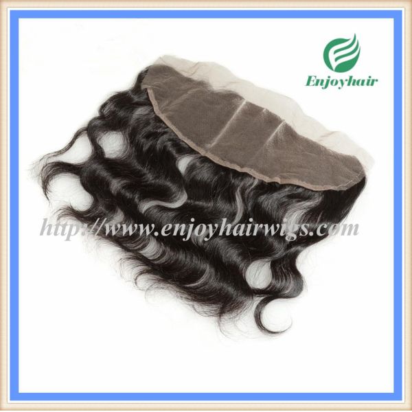 Brazilian virgin hair lace frontal 13''x4'' ,natural color body wave 10''-24''L hairpiece
