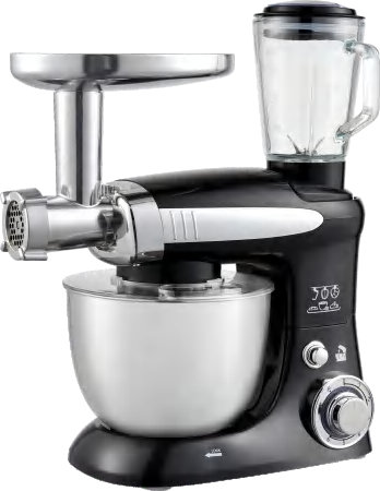 4L 800W Stand Mixer 6 Speed Pulse Mixer With Meat Grinder  Blender Option