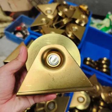 Rolamento de porta deslizante de rolamento único V Roda de porta deslizante de ranhura