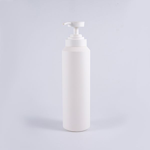 White And Black Soft Touch Round Large Size 1000ml PE Cleansing Pump Bottle