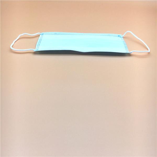 Anti Virus Disposable Dust Mask / Disposable Mouth Mask Blue Color Customized
