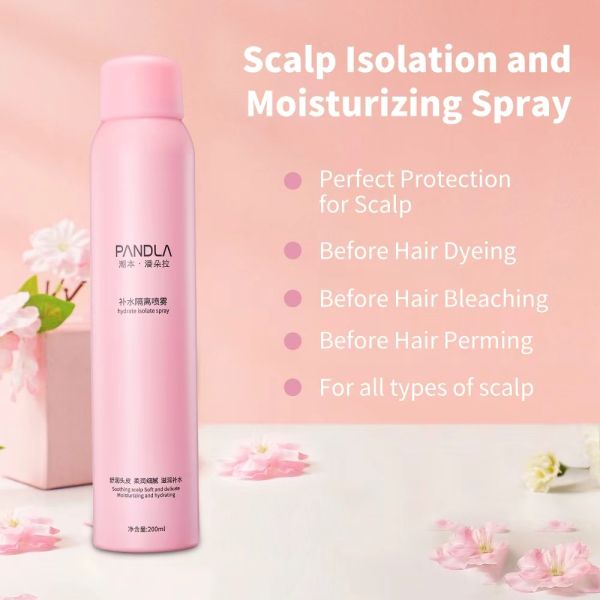 Pandla 200ml Professional Scalp Isolate Spray Hydration PrePerm Dye Barrier Reduces Discomfort Wholesale OEM