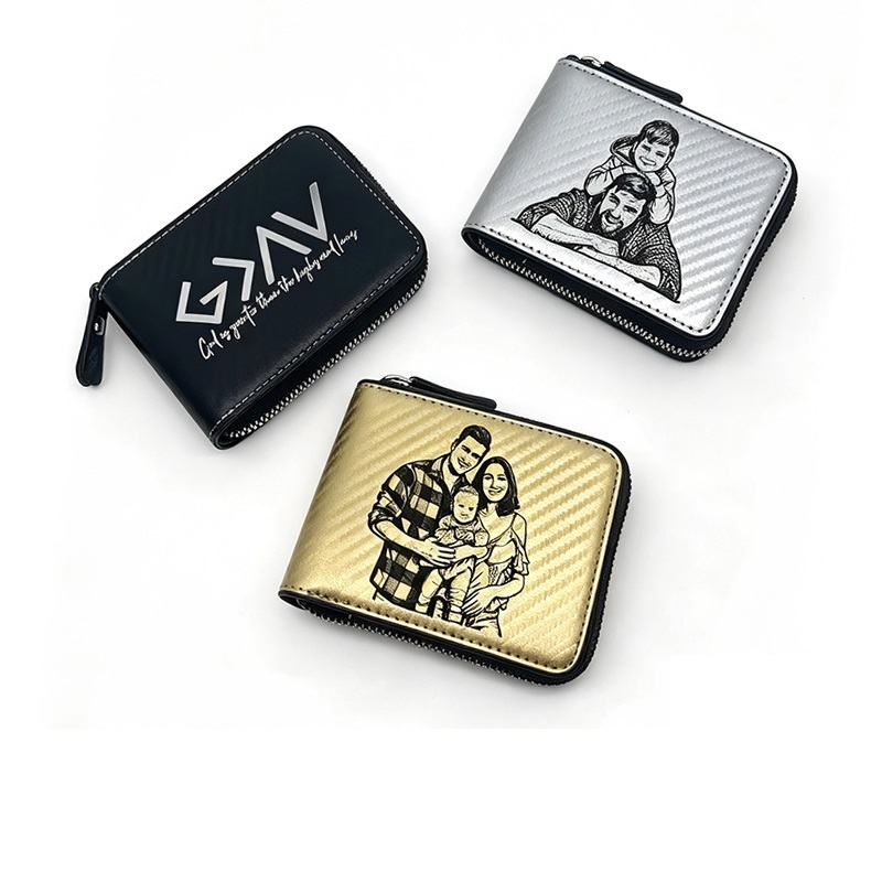 Blank Laser Engravable Vegan PU Leather Pocket Wallet & Card Case