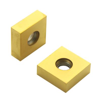 10pcs Yellow Carbide Cutter Inserts PVD Coating Metal Cutting Inserts