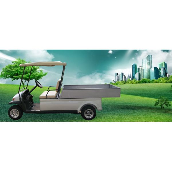 Electric 48v transportation Utility Golf Cart With Silver Aluminum box For Resorts