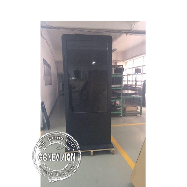 Свободный стоящий киоск сенсорного экрана Синьяге цифров снаружи построенный в кондиционировании воздуха