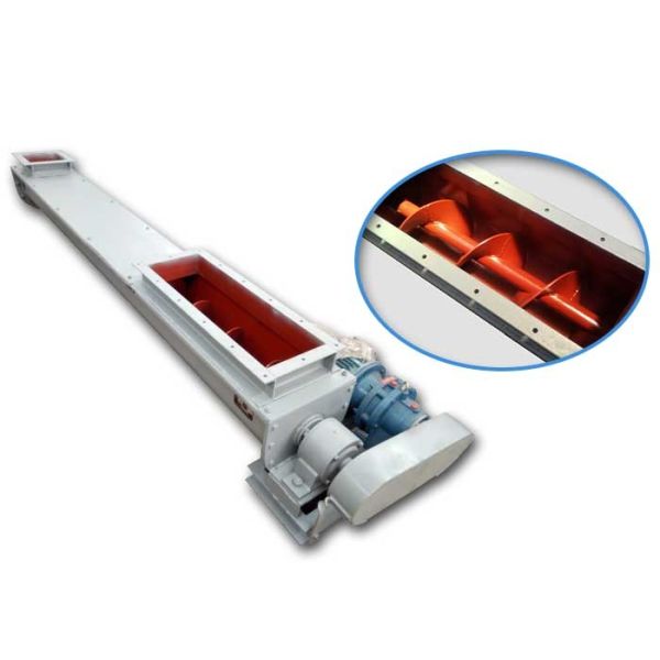 45 Ton Capacity Wood Chip U Trough Auger Conveyor Easy Maintenance