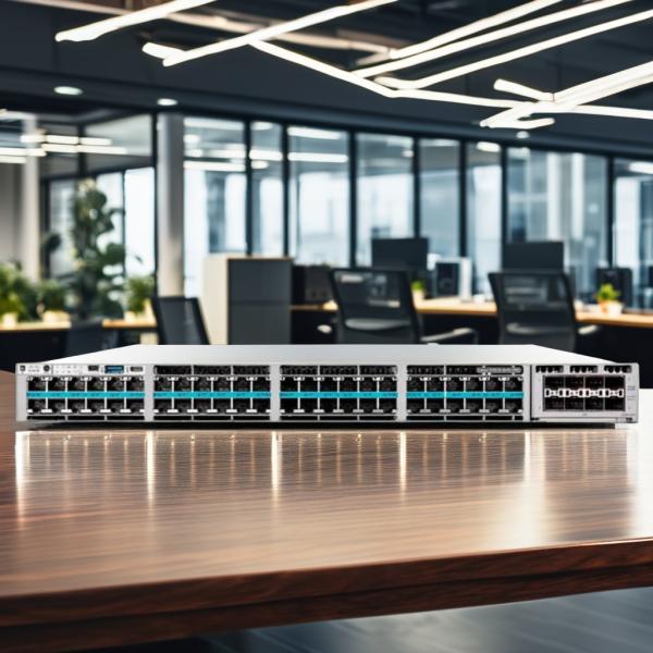 Stock C9300X-12Y-E 9300x Éléments essentiels du réseau Commutateur géré 12 ports Taille personnalisée Stock géré