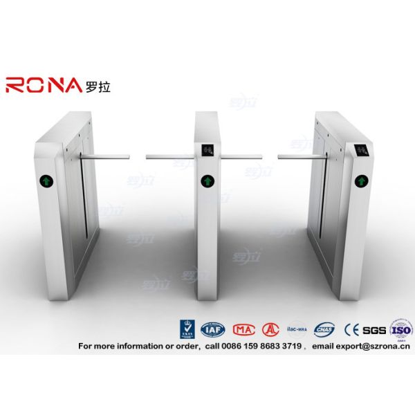 Drop Arm Turnstile 13.56Mh RFID Durable Security Pedestrian Barrier Gate Drop Arm For Public Facility