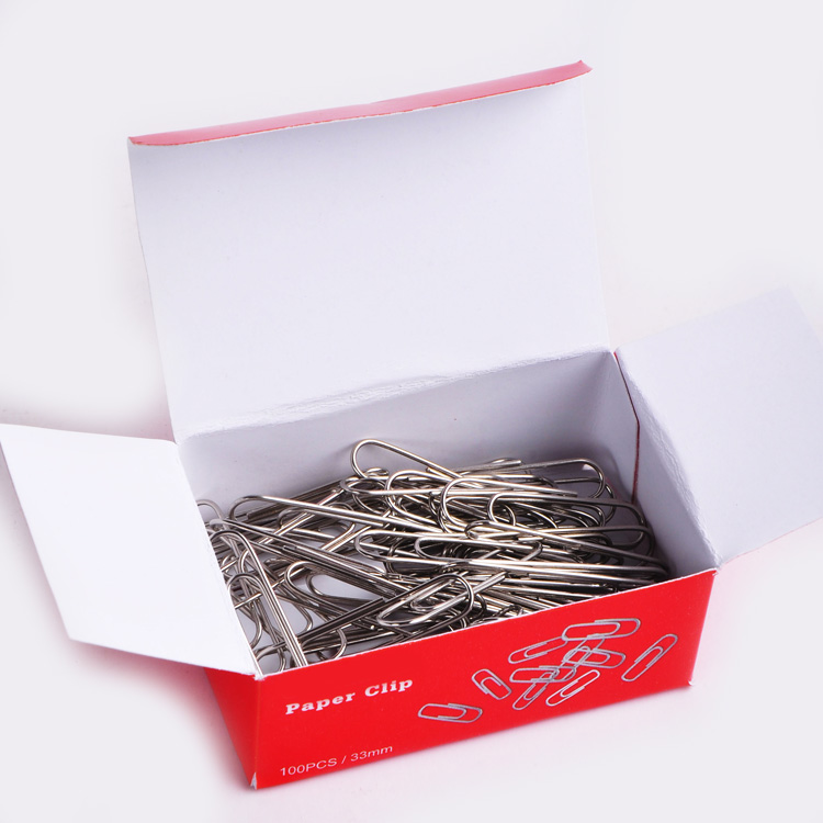 Hot selling 100pcs/33mm clip paper with high quality for office