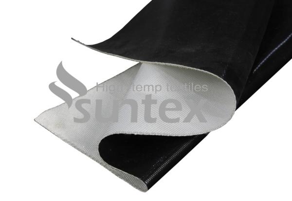 Da chama revestida da tela da fibra de vidro da borracha de silicone da isolação térmica material resistente