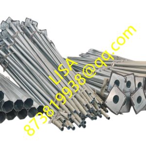 9M Height Hot-dip Galvanized Q235B Steel Lighting Pole for Street and Park