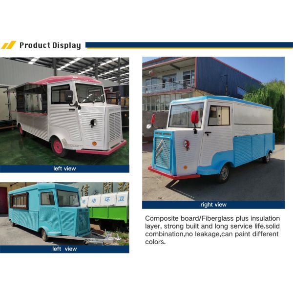 Un camion tout équipé, une remorque mobile, une remorque alimentaire, un bar à bière, une boutique de thé.