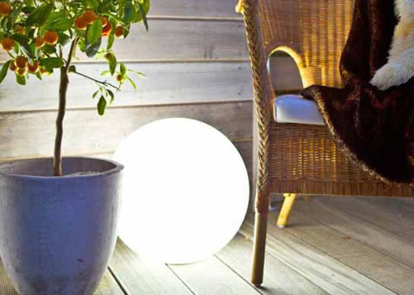 Outdoor Solar Energy Garden LED Ball Lights With Automatic Colors Changing