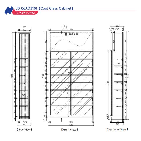 Aluminium Modular Pharmacy Racks Tempered Glass Showcase Store Display Furniture