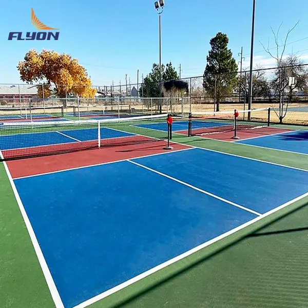8 Year Outdoor Pickleball Court Floor Mat / Pickleball Court Mat Roll With Acrylic Coating