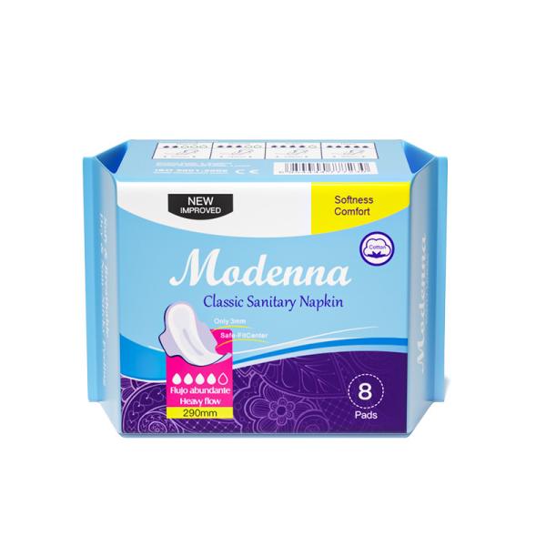 Female Cotton Based Anion Cotton Disposable Sanitary Napkins Ultra Thin Absorbent