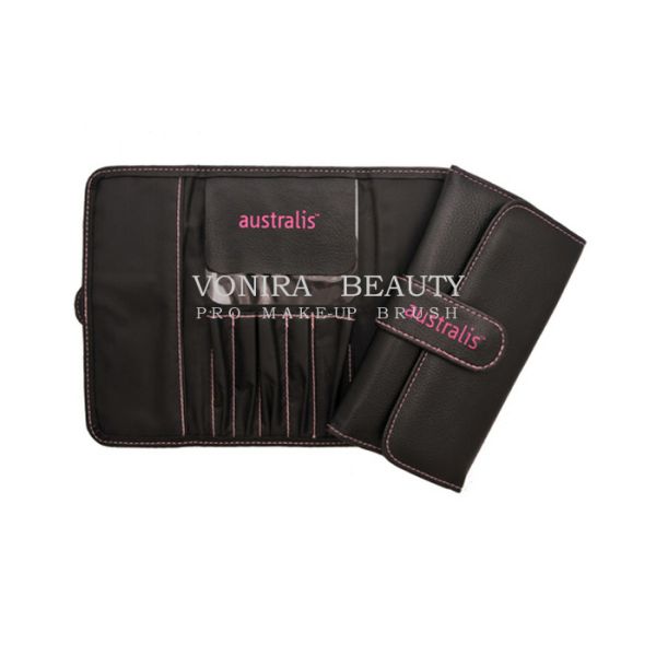 Popular Leather Makeup Brush Roll Bag Pencil Holder Case Cosmetic Pouch Bag