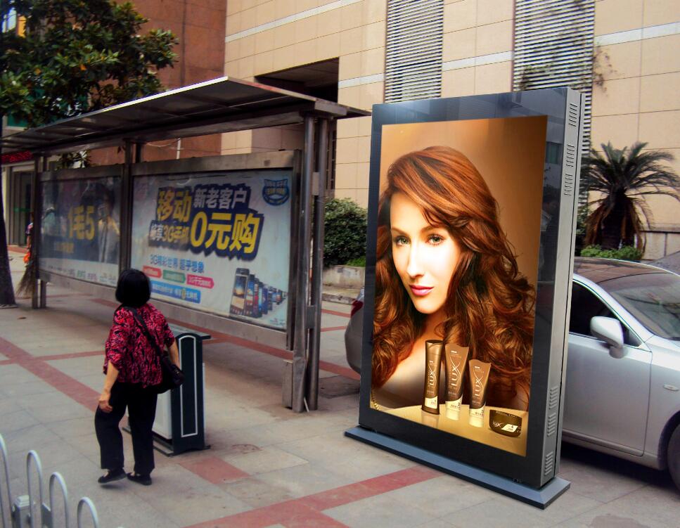 4G Wifi Outdoor LED Poster Screen с высокой четкостью угла просмотра H160°