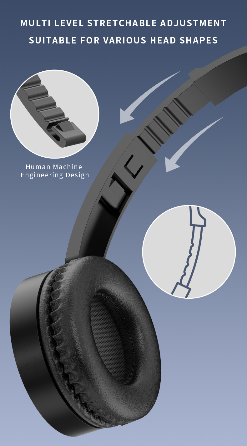 JTY- K3 Head mounted wired headphones with microphone and wired control USB/Type-C/3.5mm multi interface online course learning, customer service, computer headset support OEM/ODM customized products