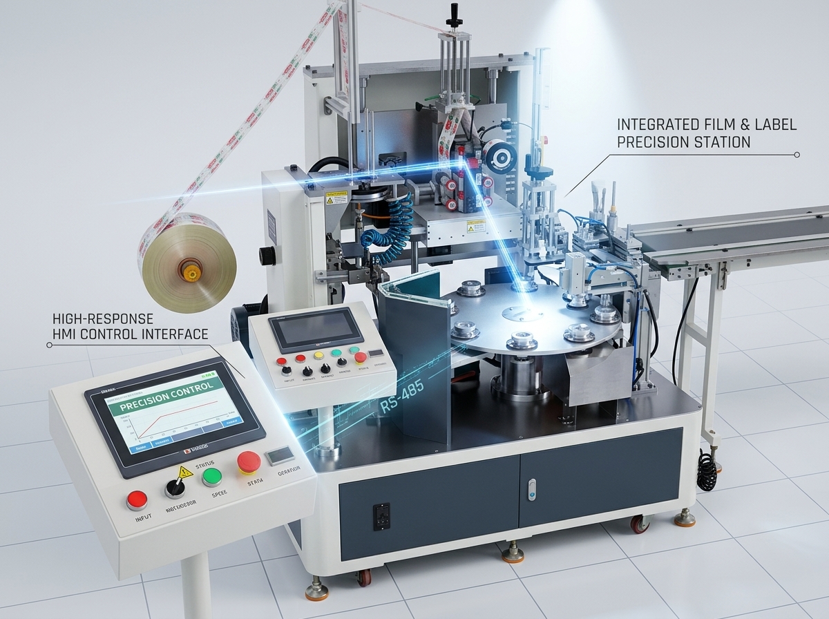 ZRB-150A Vacuum Suction Label Sleeve Labeling Machine for Paper Card Tape Packing 0.5MPa