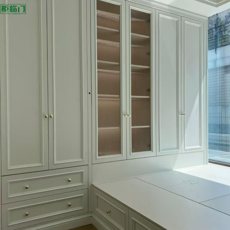 Aluminum Bedroom Storage Cabinet Multifunctional Tatami Bed Formaldehyde Free