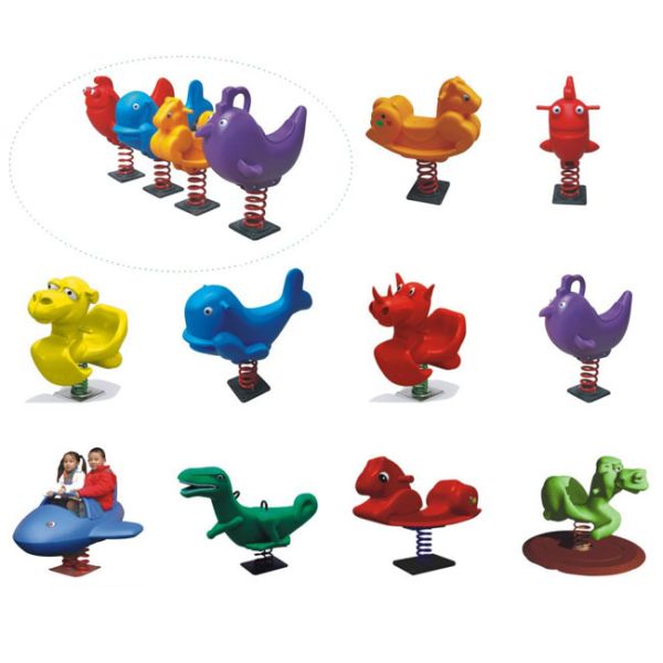 Animal Design Kids Rocking Horse Toy , Toddler Rocking Horse With Imported LLDPE Plastic