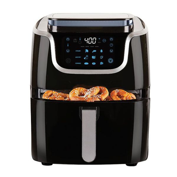 1800W 12L Fritadora de aire digital horno Cocina sin aceite tostadora multifunción con 12 recetas de cocina