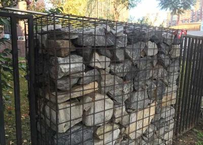Installation simple H2 mètres paniers de gabions de jardin