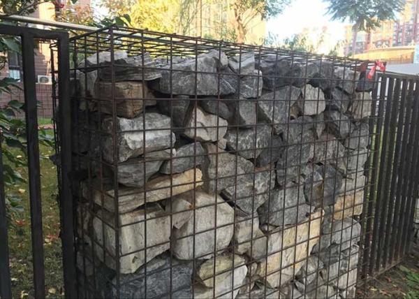 A instalação simples H2 mede cestas de Gabion do jardim