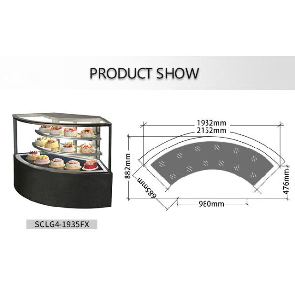 900W Cake Display Fridge