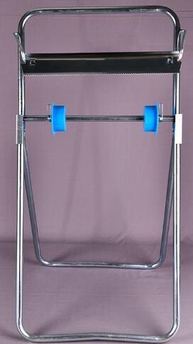 Industrial Steel Stand Alone Toilet Paper Dispenser Equipped With Serrated Cutting Edge