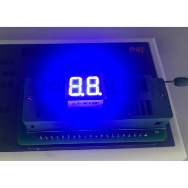 2 Digit Numeric 7 Segment LED Displays 0.36 Inch GaP Chip Low Power Consumption