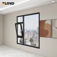 Certifié CE Slim Narriow Frame Casement Window Hurricane Soundproof Isolation inclinaison tournée fenêtres en aluminium