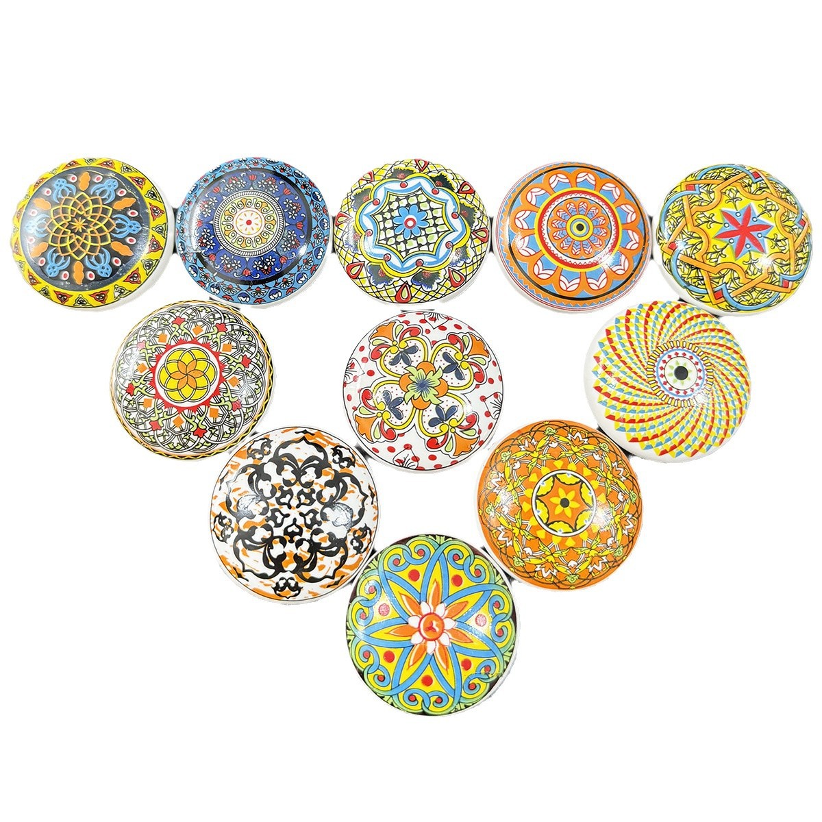Vintage Bohemian Ceramic Handle Knob Classic Style Cartoon Kitchen Bedroom Drawer Cabinet Door Handle
