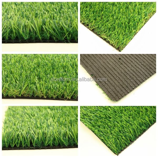Green Non Infill Artificial Grass 25mm for Sports in Commercial and Residential Areas
