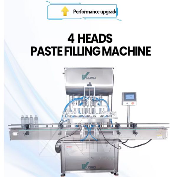 High Speed Electric 4 Head Piston Pump Liquid Detergent Cosmetic Bottle Liquid Filling Machine