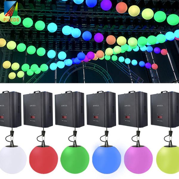 Auto Lifting Ball RGB DMX Control LED Kinetic Ball Light System for Stage Wedding Party Bar Show Nightclub