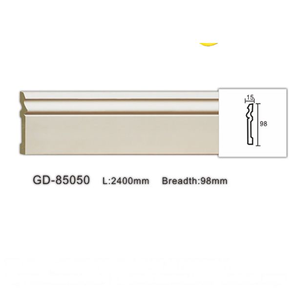 GD-85050 PU Skirting Mouldings | Decorative Polyurethane Baseboard Trim for Interior Wall & Floor Protection