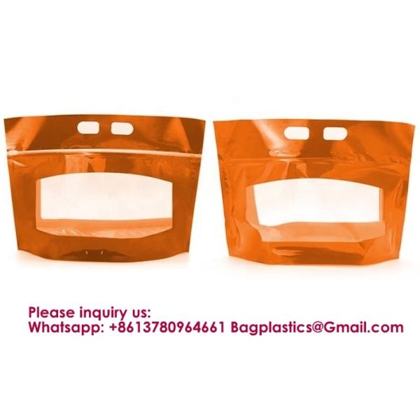 Factory OEM Printed Food Grade Rotisserie Chicken Packaging Microwave Hot Anti-Fog Pouch Zipper Handle Roasted Chicken Bags Stand Up Whole Grilled Rotisserie Roasted Chicken Packaging Bags