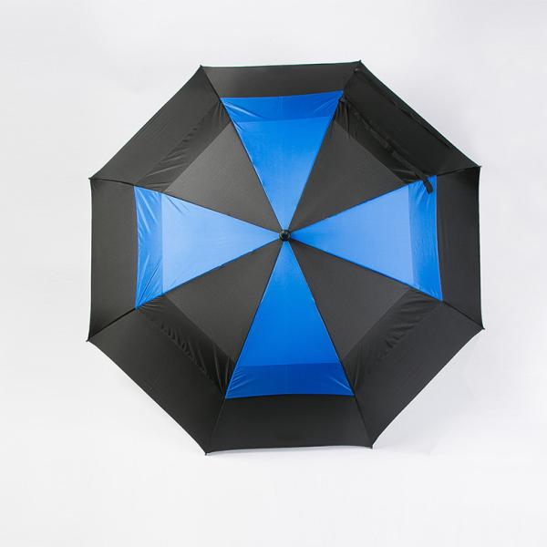 double canopy golf umbrella Custom Promotion Vented Golf Umbrella Automatic Open 8 Fiberglass Ribs