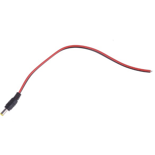 DC 5.5*2.5mm 5525 30cm Male Power Jack Plug Copper Cord Wire Cable with IEC Female End Type