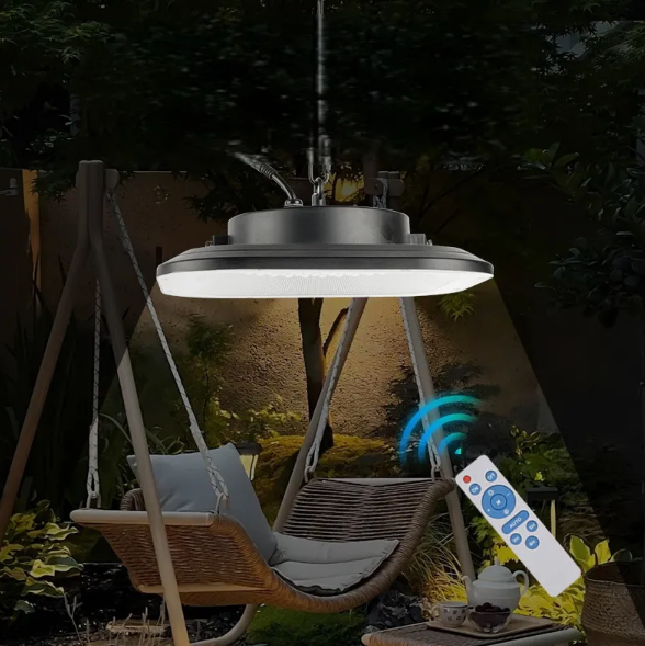 Mounted Outdoor Solar LED Ceiling Light  Hanging Lamp | Waterproof & Motion Sensor
