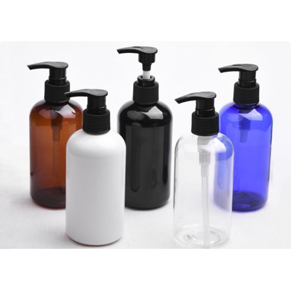 250ml clear amber  black Cosmetic Plastic Lotion Bottle For skincare product