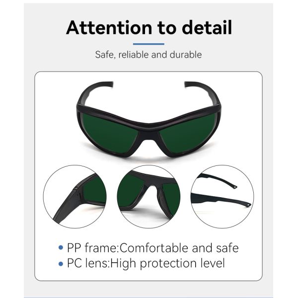 Laser Protection Safeti Glasses 190-2000nm 1064nm 2700-3500nm Laser Engraving Protection Goggles 450nm Laser Safety Glasses