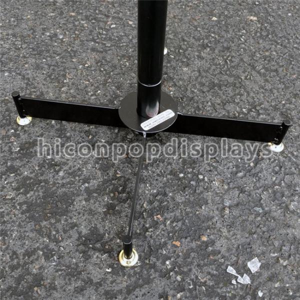 8 Tiered 96 Prongs 65 Long Rotating Display Rack Black Color With Hanging Hook